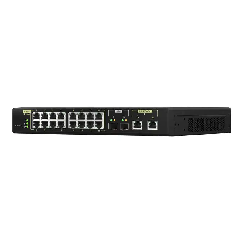 QNAP - Commutateur - Géré - 16 x 100 - 1000 - 2.5G (PoE+) + 2 x 10 Gigabit SFP+ + 2 x 100 - 1000 - ... (QSW-M2116P-2T2S)_1